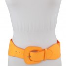 Clubbing Women Fashion Belt Hip Waist Bright Orange Neon Color Elastic Size S M