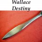 WALLACE SILVER DESTINY PLACE KNIFE STAINLESS FLATWARE SILVERWARE EPICURE