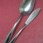 GORHAM SCULPTURA SERVING SPOON SALAD FORK SPREADER STEGOR STEGORCRAFT STAINLESS FLATWARE SILVERWARE