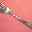 ONEIDA TWIN ROSE SALAD FORK ONEIDAWARE STAINLESS FLATWARE SILVERWARE