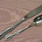 INTERNATIONAL SOUTHERN SPLENDOR PAVAN TEASPOON & PLACE KNIFE INSICO STAINLESS FLATWARE SILVERWARE
