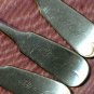 W ARNOLD SILVERPLATE 3 TEASPOONS SILVERPLATE FLATWARE SILVERWARE HN monogram