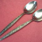 INTERNATIONAL DELUXE DI LIDO DILIDO 2 PLACE SPOONS STAINLESS FLATWARE SILVERWARE