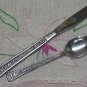 INTERPUR FLORENZ 4 PETAL TEASPOON & PLACE KNIFE STAINLESS FLATWARE SILVERWARE