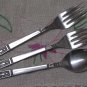 INTERPUR INR 11 INR11 2 SALAD FORKS & TEASPOON STAINLESS FLATWARE SILVERWARE