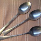 HANFORD FORGE SPRING WOOD 4 PLACE SPOONS STAINLESS FLATWARE SILVERWARE