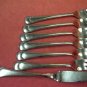 OXFORD HALL OXH 79 OXH79 6 SEAFOOD FORKS & SPREADER STAINLESS FLATWARE SILVERWARE