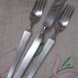 STANLEY ROBERTS SRI SIENNA PLACE KNIFE & 2 SALAD FORKS STAINLESS FLATWARE SILVERWARE