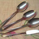 INTERNATIONAL DYNAMIC SPREADER & 3 PLACE SPOONS SUPERIOR STAINLESS FLATWARE SILVERWARE