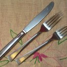 INTERNATIONAL INS 176 INS176 PLACE KNIFE &2 SALAD FORKS SILCO STAINLESS FLATWARE SILVERWARE
