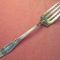 HOLMES & EDWARDS DE SANCY ROSELAND 1915 SERVING SPOON & MEAT FORK FLATWARE SILVERWARE SILVERPLATE