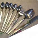 NORITAKE LINDEN 9pc STAINLESS STEEL FLATWARE SILVERWARE NORITAKE LINDEN 9pc STAINLESS STEEL FLATWARE SILVERWARE