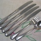 ONEIDA SAND DUNE SATIN SUGAR, SALAD & 4 KNIVES STAINLESS FLATWARE SILVERWARE ONEIDA SAND DUNE SATIN SUGAR, SALAD & 4 KNIVES STAINLESS FLATWARE SILVERWARE