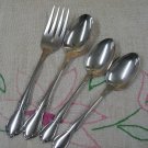 ONEIDA CHATEAU 4pc DELUXE STAINLESS FLATWARE SILVERWARE