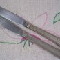 TCA 2 KNIVES AVIATION SILVERPLATE FLATWARE SILVERWARE