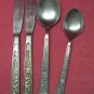 PLUME TEA & PLACE SPOONS & 2 KNIVES STAINLESS STEEL FLATWARE SILVERWARE