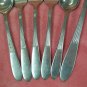 ONEIDA LTD WM A ROGERS SURF MAID 3 FORKS & 3 SPOONS STAINLESS FLATWARE SILVERWARE