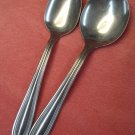 ONEIDA PARADE TEA & SUGAR SPOONS STAINLESS FLATWARE SILVERWARE