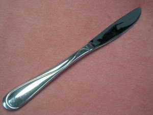 HAMPTON SILVERSMITHS SWIRL PLACE KNIFE STAINLESS FLATWARE SILVERWARE