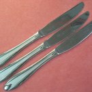 HAMPTON SILVERSMITHS CLASSY 3 PLACE KNIVES STAINLESS FLATWARE SILVERWARE