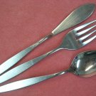 ONEIDA WINTERSONG 3pc ONEIDACRAFT DELUXE STAINLESS FLATWARE SILVERWARE