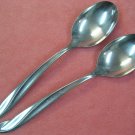 INTERNATIONAL SPACE 2 PLACE SPOONS STAINLESS FLATWARE SILVERWARE
