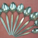 ONEIDA SATINIQUE DEMITASSE & 7 PLACE SPOONS COMMUNITY STAINLESS FLATWARE SILVERWARE
