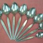 ONEIDA SATINIQUE DEMITASSE & 7 PLACE SPOONS COMMUNITY STAINLESS FLATWARE SILVERWARE