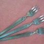 SRI STANLEY ROBERTS CORTINA 3 SEAFOOD OLIVE FORKS STAINLESS FLATWARE SILVERWARE