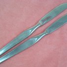 SRI STANLEY ROBERTS CORTINA 2 PLACE KNIVES STAINLESS FLATWARE SILVERWARE