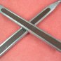 MONTGOMERY WARD MW BROWN INSERT 2 PLACE SPOONS STAINLESS FLATWARE SILVERWARE