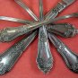 ROGERS Co ALEXIS FORK 8KNIVES &3 SPOONS STAINLESS FLATWARE SILVERWARE