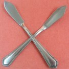 NATIONAL N.S. CO NST 88 NST88 2 SPREADERS STAINLESS FLATWARE SILVERWARE