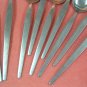 STANLEY ROBERTS CROWN SRB 20 SRB20 9 SPOONS STAINLESS FLATWARE SILVERWARE