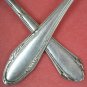 HML HMU 2pc SERVING SPOON & FORK FLATWARE SILVERWARE SILVERPLATE