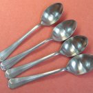 IMPERIAL OLD TOWNE 4 TEASPOONS IIC STAINLESS FLATWARE SILVERWARE