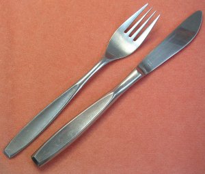 IMPERIAL TAHOE PLACE FORK & KNIFE  STAINLESS FLATWARE SILVERWARE
