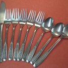 IMPERIAL CORTINA ROSE 10pc STAINLESS FLATWARE SILVERWARE IMPERIAL CORTINA ROSE 10pc STAINLESS FLATWARE SILVERWARE