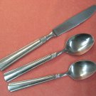 PFALTZGRAFF KENILWORTH KNIFE &2 SPOONS STAINLESS FLATWARE SILVERWARE