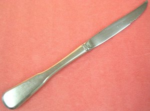 ONEIDA YORKTOWN COLONIAL SQUARE STEAK KNIFE SSS STAINLESS FLATWARE SILVERWARE