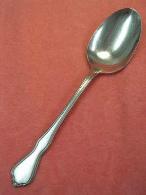 ONEIDA SSS CAPRI DUET TRINITY SERVING SPOON STAINLESS FLATWARE SILVERWARE