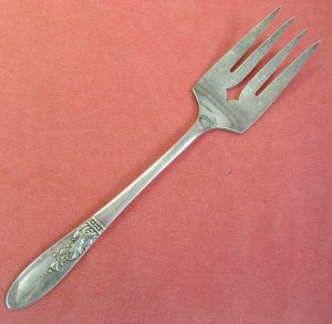 ONEIDA SL&GH ROGERS PRESENTATION SERVING FORK SILVERWARE FLATWARE SILVERPLATE