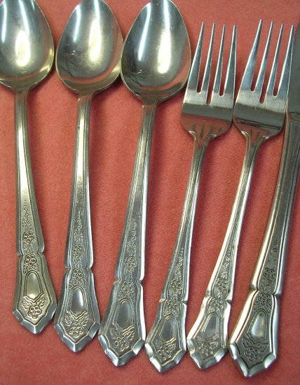 IMPERIAL IMI 27 IMI27 6pc STAINLESS FLATWARE SILVERWARE