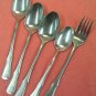 EKCO SOMMERVILLE 5pc ETERNA STAINLESS STEEL FLATWARE SILVERWARE