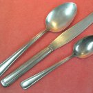 INTERNATIONAL INS 107 INS107 KNIFE &2 SPOONS SILCO STAINLESS FLATWARE SILVERWARE