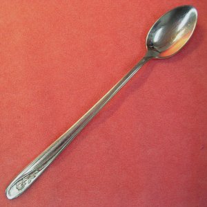 IMPERIAL EARLY ROSE ICED DRINK SPOON STAINLESS FLATWARE SILVERWARE