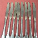 ONEIDA ROGERS SUMMER MIST CASSANDRA LIMELIGHT 8 PLACE KNIVES STAINLESS FLATWARE SILVERWARE