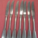 ONEIDA SSS COLONIAL BOSTON MINUTE MAN YANKEE CLIPPER 7 PLACE KNIVES STAINLESS FLATWARE SILVERWARE