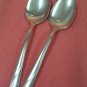 ONEIDA LTD OCEANIC 2 SERVING SPOONS STAINLESS FLATWARE SILVERWARE