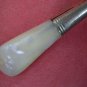 VINTAGE UNKNOWN BRAND PATTERN MOTHER OF PEARL CASSEROLE SPOON FLATWARE SILVERWARE SILVERPLATE